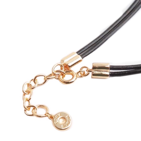 TORY BURCH • Miller Pearl Leather Logo Bracelet - Picture 4 of 6